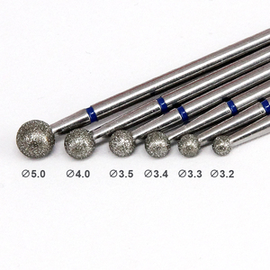 指甲油钻石旋转毛刺5.0/4.0/3.5/3.4/3.0/2.5圆形钻石指甲修指甲修脚套装抛光机 - Product Image 2