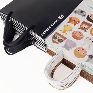 Bolsas de Papel Kraft Personalizadas, Económicas, Ecológicas, con Marca Personalizada, para Café, Comida para Llevar, Almuerzo en Restaurantes - Product Image 4