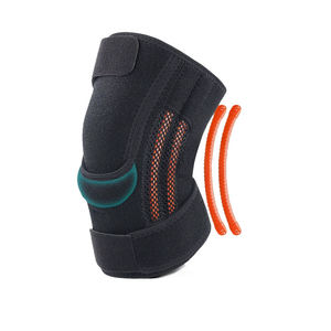 Genouillère de compression confortable avec logo, support en silicone rembourré et stabilisateurs latéraux pour la tendinite et l'arthrite - Product Image 2