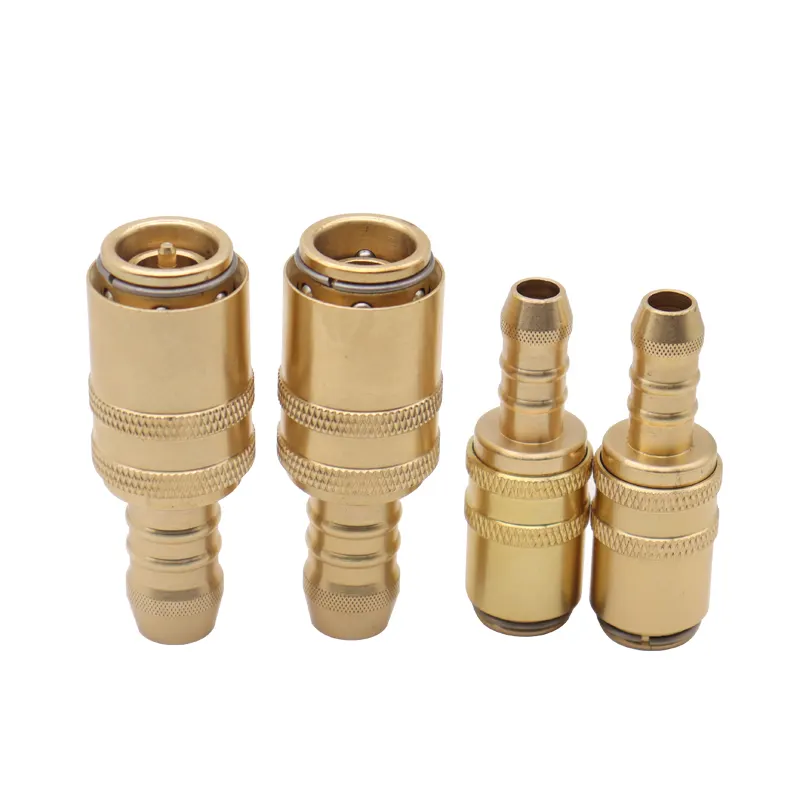 Quick Release Coupling Brass Circle Coupling Hose Connector Male To Female Fittings Pipe adapter Mold Cooling Straight Hose