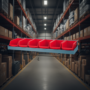 Estante de Almacenamiento de Plástico 600x270x140mm para Organización de Almacenes, Uso Industrial - Product Image 3