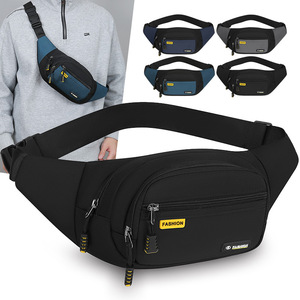 Fashion Men's Waist Bag Oxford Cloth Waterproof Chest Pack Outdoor Travel Casual Large Capacity Crossbody Bag - Product Image 2