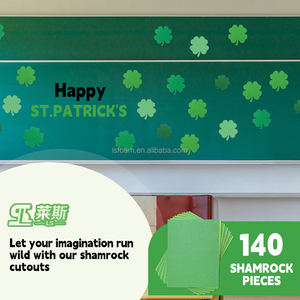 Tableau d'affichage décoratif en forme de trèfle irlandais prédécoupé - Product Image 2