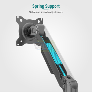Supporto per Monitor Kaloc DS120 <span class=keywords><strong>Semplice</strong></span> per Monitor da 32 Pollici, Nero e Bianco, Braccio Corto per Monitor da Scrivania - Product Image 3