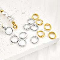 Anneaux de connexion à double trou en acier inoxydable, anneaux de jonction à deux trous, fermoirs pour la fabrication de bijoux et la création de bijoux artisanaux