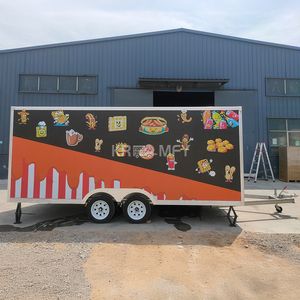 Camions de cuisine mobiles en acier inoxydable 2025, camions de pizza et de hamburgers personnalisés, chariots, traiteurs, remorques alimentaires - Product Image 5