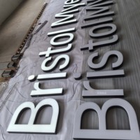 Lettres en acrylique lumineuses étanches à éclairage frontal, directement de l'usine |   Signalétique de devanture de magasin personnalisée à LED