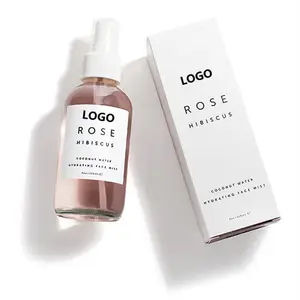 Private Label Natural Organic Rose Coconut Water Hydrating Soothing Rose Face Mist Toner