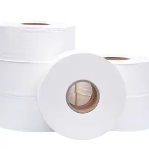 回收纸浆巨型薄纸卷个人包装木浆制造商热卖2层3层白色巨型卫生纸卷