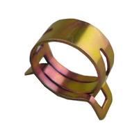 Collier de serrage pour tuyau de carburant noir en métal galvanisé sur mesure OEM, marque FM, système de mesure métrique