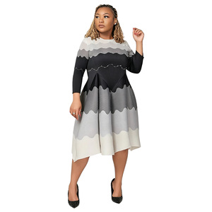Vestido plisado degradado de estilo casual para mujer, estilo europeo y americano, de moda, largo, superventas 2026 - Product Image 6
