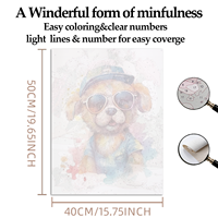 Decorative DIY Paint by Numbers Kit Various Sizes Hand Made Clear Lines Magnifier Equipped Edible Pigment