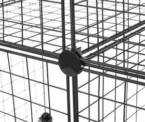 Homeries Système de rangement modulaire DIY : Armoire, étagères et grilles de rangement en métal, cubes et étagères en treillis métallique - Product Image 1