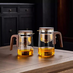 Tetera de Vidrio 3 en 1 con Infusor y Filtro, para Té, de 20oz/27oz, con Separación de Agua, Diseño Mágico y Elegante - Product Image 2