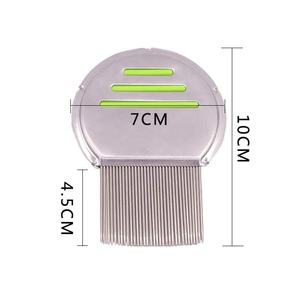 Peigne à dents en acier pour éliminer les poux <span class=keywords><strong>et</strong></span> les puces, brosse en acier inoxydable pour éliminer la saleté, outils de toilettage - Product Image 2