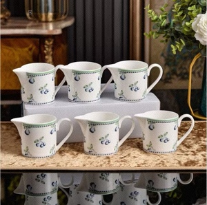 Luxury Europe Design Ceramic <b>Dinnerware</b> Sets with Blueberry Manor Pattern for Business Gifts - Product Image 6
