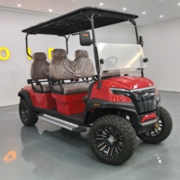 4 Kendaraan Golf Listrik Bertenaga Baterai Lithium dengan Motor AC 60V, Tugas Berat, dan Lampu LED untuk Pelabuhan, Stadion, Pertanian, Berburu