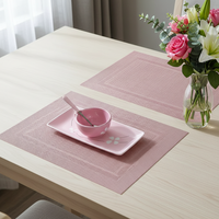 Napperons de table tissés résistants à la chaleur pour l'extérieur, napperons de salle à manger, tapis de cuisine et sous-plats en plastique 70% PVC et 30% polyester CLASSIQUE 1mm