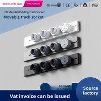 Prise CA à montage sur rail métallique 3 pôles 32A 220V Protection IP21 5/4/3 prises pour usage commercial et résidentiel Noir Style US