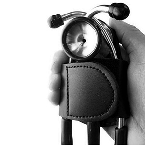 Étui pour stéthoscope médical, 7 pouces, fermeture éclair en cuir, sac de rangement portable à fixer à la taille pour médecins, infirmières, personnel de santé - Product Image 1
