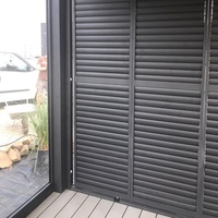 Lames de volet réglables pour porte coulissante à volets pliants en aluminium