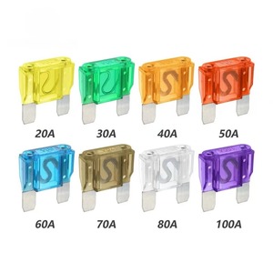 Clips de fusibles automobiles en céramique de grande taille, type fiche, pièces de fusibles <span class=keywords><strong>pour</strong></span> véhicules, 20/30/40/50/60/70/80/90/100A, haute capacité de rupture - Product Image 4