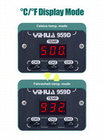 Station de dessoudage numérique YIHUA 959D 700W SMD, pistolet à air chaud intelligent sans plomb, réparation de soudure, AC 110V-240V 120L/min