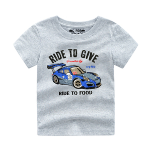 T-shirt imprimé pour garçons, fabrication exquise, mode enfant, t-shirt en coton naturel - Product Image 4