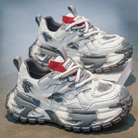 Chaussures Dad Shoes pour Hommes, Nouvelle Collection Printemps 2026, Style Sport Décontracté Vieilli, Design de Niche Tendance, Polyvalentes, Semelle Épaisse, Tige en PU Plastique