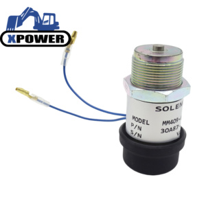โซลินอยด์ตัดน้ำมันเชื้อเพลิง 12V รุ่น MM409-67001 7413147 195-8411 30A87-00060 สำหรับ S3L S3L2 S4L S4L2 K4N 303 304 305 306 302.5C 303CR 304CR - Product Image 1