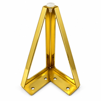Pieds de meubles triangulaires en métal de bonne qualité pour lits, canapés, armoires, tables - Quincaillerie en fer durable, design moderne, utilisation multi-espaces