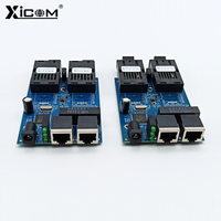 Placa PCBA con 2 Puertos de Fibra Gigabit y 2 Puertos RJ45, Conector SC, Modo Único Simplex, 10/100/1000M, Switch de Fibra PCBA