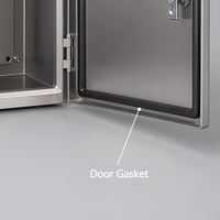 Boîtier de distribution électrique en acier inoxydable 304, étanche IP65, avec porte verrouillable, résistant à la corrosion, armoire personnalisée OEM