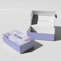 Logo personnalisé ondulé avec fermeture à glissière pelable déchirer les boîtes postales postales à fermeture à glissière recyclées
