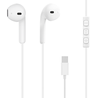 Prix usine puce numérique Type C USB C dans l'oreille casque filaire écouteur avec Microphone pour Sport oreille confort écouteur