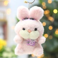 Mini Pendentif en Peluche Kawaii Ours Lapin Éléphant Breloque pour Sac à Dos Sac à Main Cadeau Filles Adolescentes Amoureuses des Animaux Anniversaire Noël