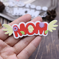 Mamma metallo taglio Die scrapbooking in rilievo Album decorazione della carta d'invito frase inglese lettera Scrapbook Craft Cutting Die