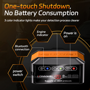 MAXOBD APP KONNWEI KW905プロカーOBD2スキャナーBluetooth 5.2カースキャンツール - Product Image 4