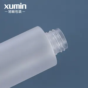 Buzlu plastik Pet kozmetik 150ml losyon toner şişesi sprey pompası yüz cilt bakımı