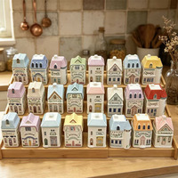 Ensemble de pots à épices en céramique style rustique, boîtes à épices artistiques en porcelaine, décoration pour la cuisine et la décoration intérieure des fêtes