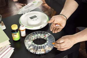 Zoomcare M112 đứng một mình 28 ngày tự động ABS thuốc tổ chức báo động nhắc nhở 6 mẫu liều lượng dễ đọc hiển thị fujian - Product Image 4