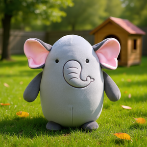 Peluche de elefante de 27 cm, animal de peluche suave para mascotas, juego interactivo - Product Image 3