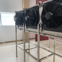 Évaporateur pour entrepôt frigorifique avec dégivrage à gaz chaud, refroidisseur d'air suspendu au plafond, refroidisseur d'air industriel pour entrepôt frigorifique