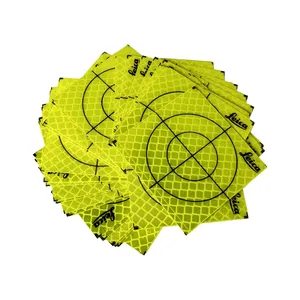재고 풀팩 라이카 토탈 스테이션 자체 접착 위치 측정 라이카 반사 형광 황색 반사 스티커