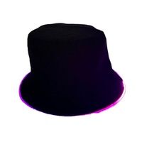 Chapeau Bob LED Vert Lumineux pour Hommes et Femmes – Accessoire Néon pour Festival et Soirée Rave