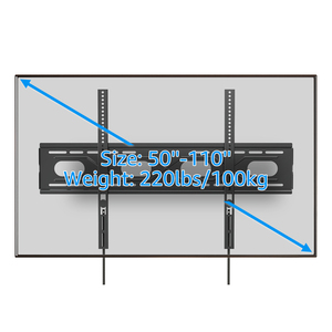 50-110inch <span class=keywords><strong>TV</strong></span> núi tường Bracket <span class=keywords><strong>TV</strong></span> chủ đứng giữ lên đến 100kg/220lbs - Product Image 2
