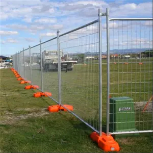 6ftx10ft Alta calidad Sitio de construcción galvanizado acaparamiento cerca temporal o cerca temporal de PVC tamaño personalizado