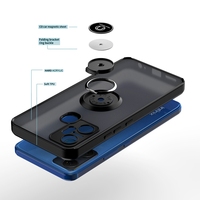 Étui en TPU pour bague de doigt mate pour Infinix Smart 6 Plus NOTE50 Pro Hot 50 Pro Plus 4G 50i couvercle de support de voiture magnétique