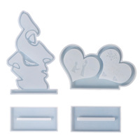 Herz Zeichen Formen Memorial Geschenk Zeichen Formen für Valentinstag Geschenk Epoxidharz Casting Home Decor Silikon form