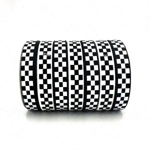 สายรัดข้อมือยางรูปธงแข่งรถ สายรัดข้อมือซิลิโคนสำหรับออกกำลังกาย งานแข่งรถ ของตกแต่งงานปาร์ตี้รถแข่ง - Product Image 4